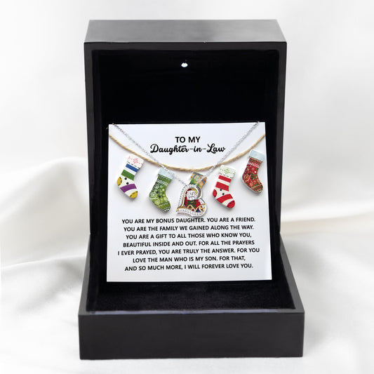 To My Daughter-in-Law | A Gift | Love Dancing Necklace