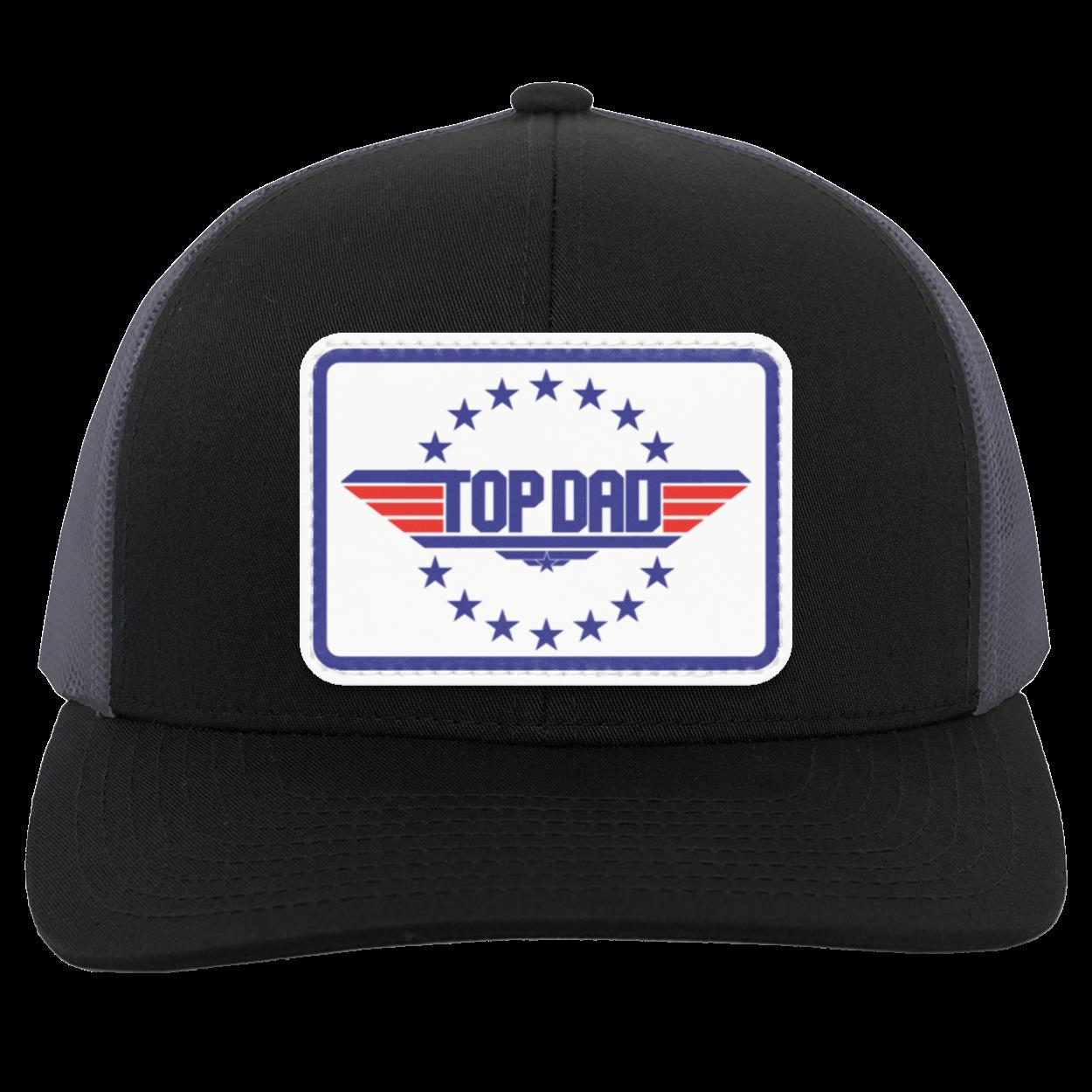 Dad | Top Dad - White Patch | Snap-Back Trucker Cap