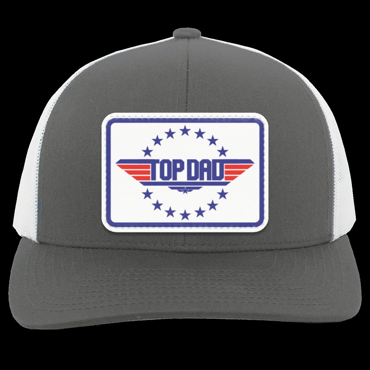 Dad | Top Dad - White Patch | Snap-Back Trucker Cap