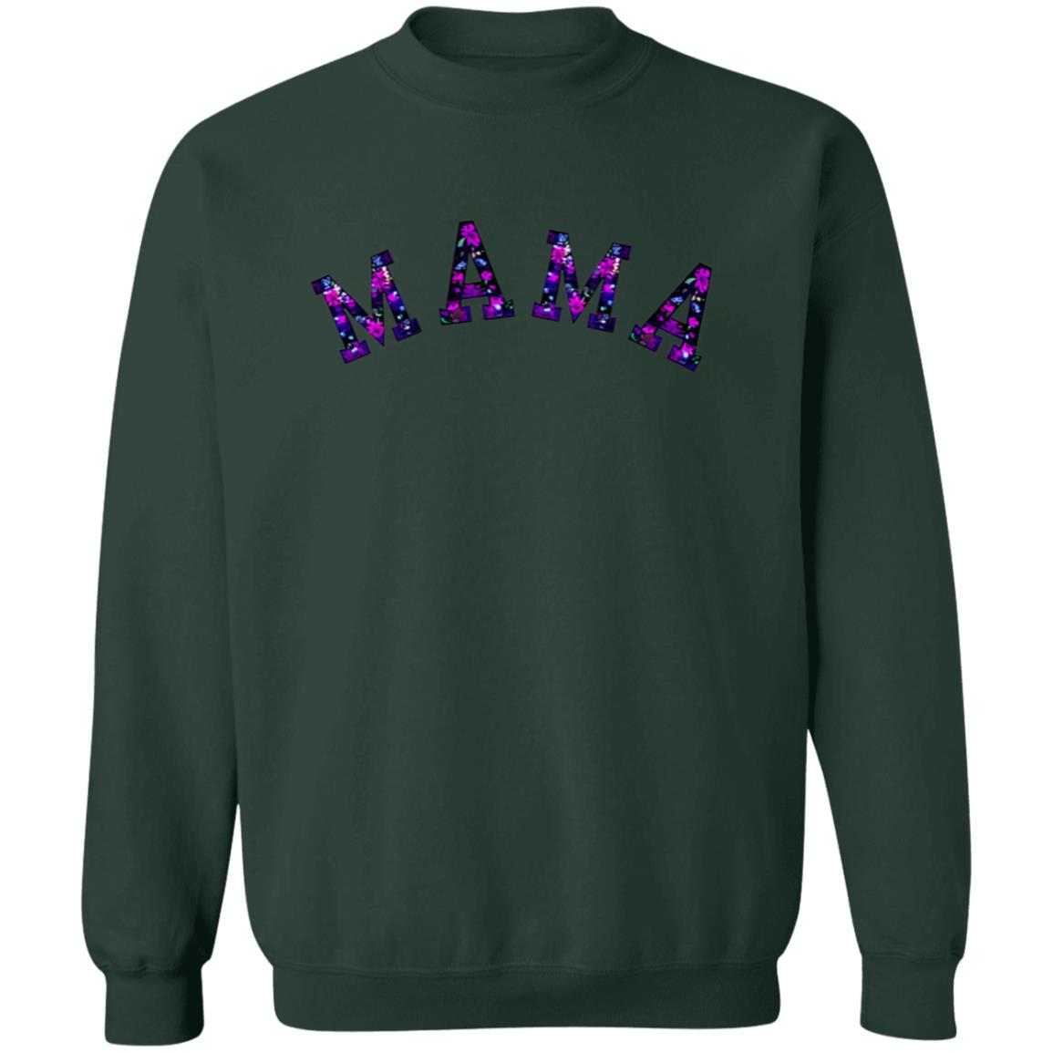 MAMA | Black and Purple Floral Sweatshirt