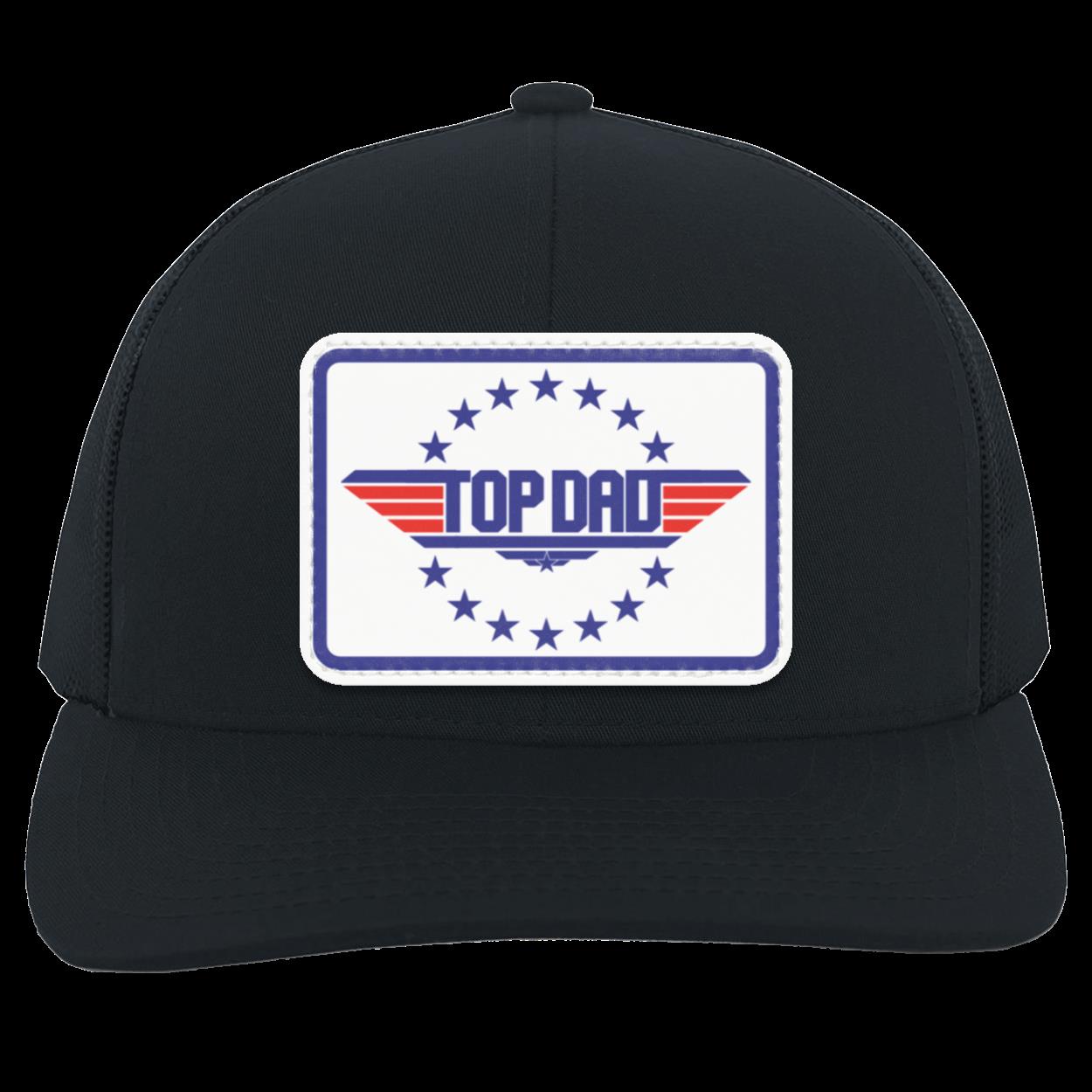 Dad | Top Dad - White Patch | Snap-Back Trucker Cap