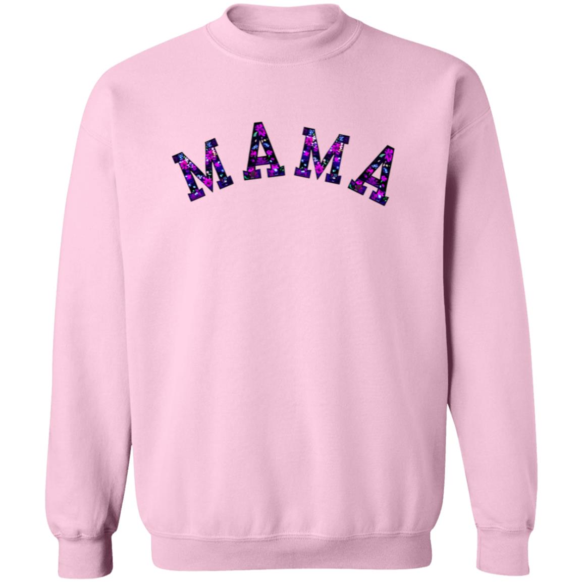 MAMA | Black and Purple Floral Sweatshirt