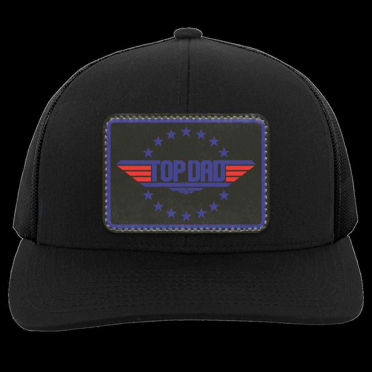 Dad | Top Dad - Black Patch | Snap-Back Trucker Cap