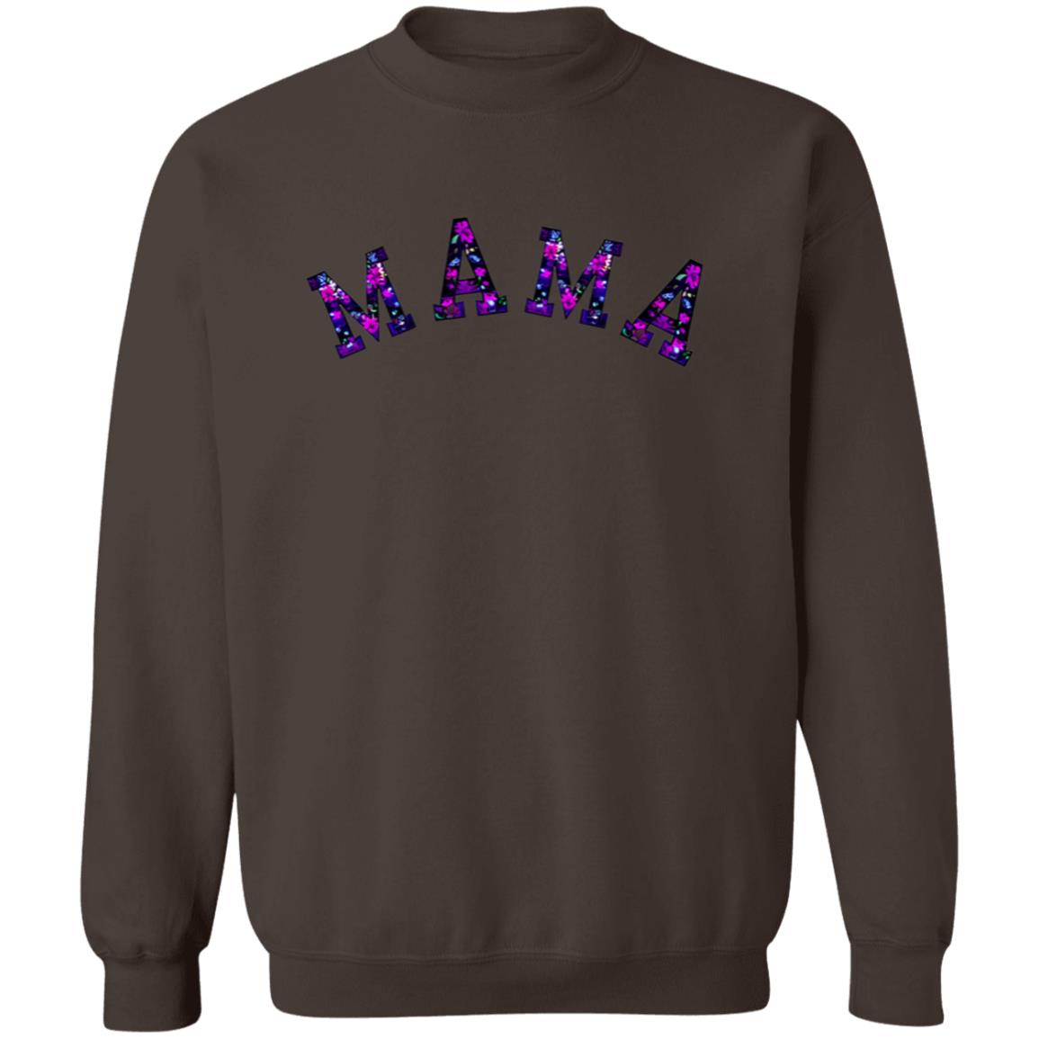 MAMA | Black and Purple Floral Sweatshirt