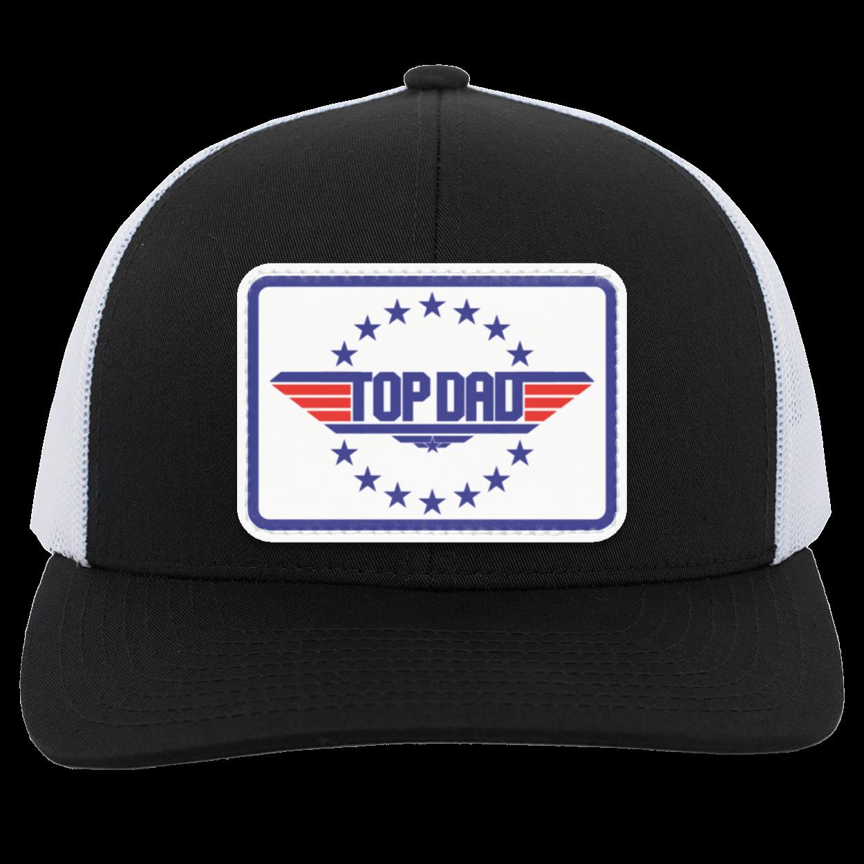 Dad | Top Dad - White Patch | Snap-Back Trucker Cap