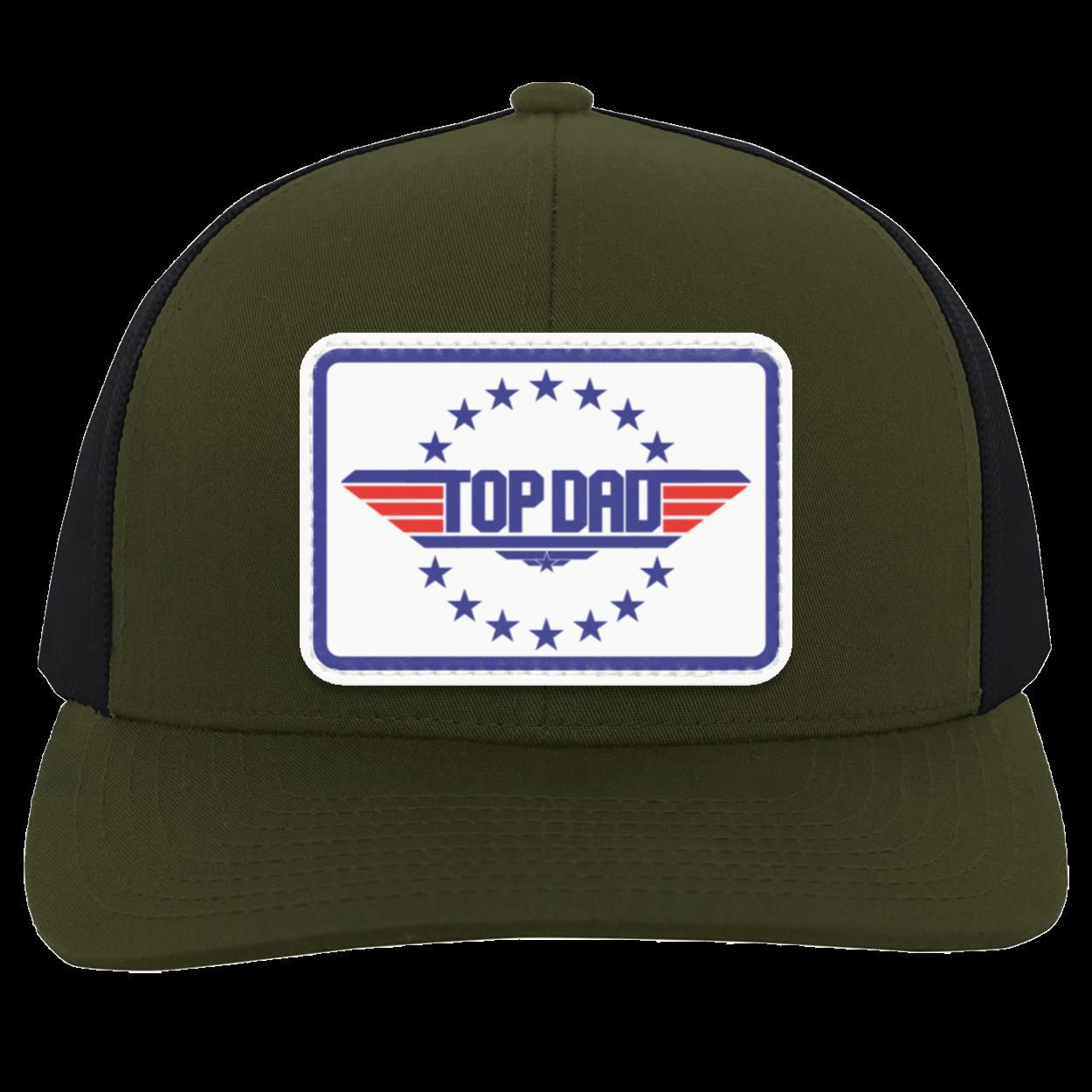 Dad | Top Dad - White Patch | Snap-Back Trucker Cap