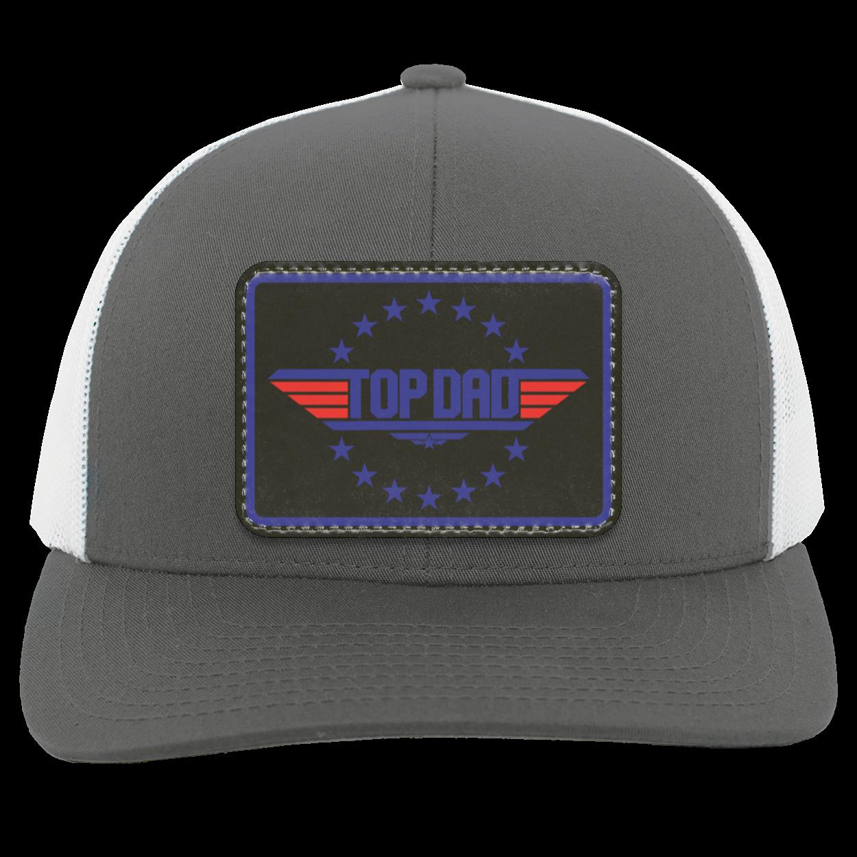 Dad | Top Dad - Black Patch | Snap-Back Trucker Cap