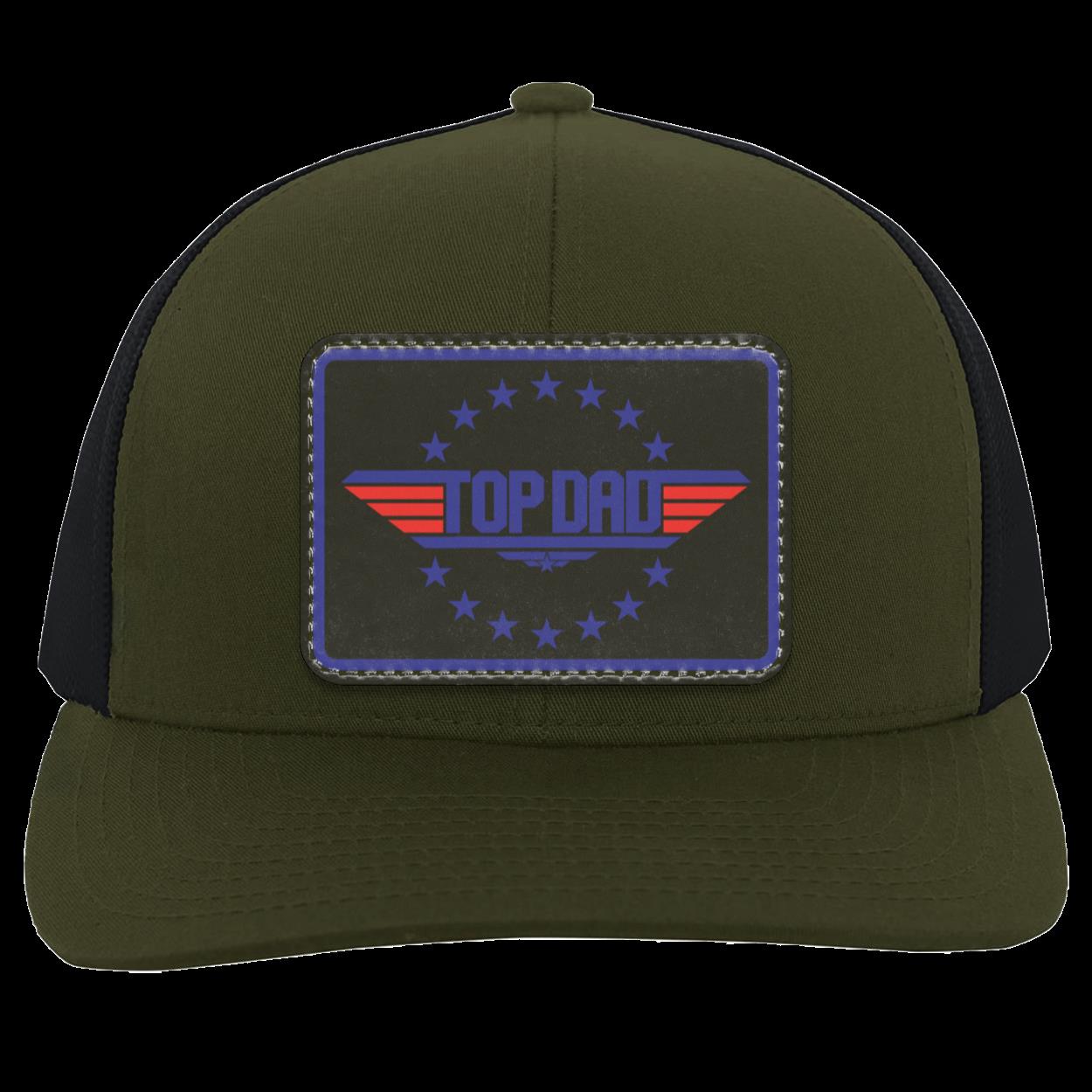 Dad | Top Dad - Black Patch | Snap-Back Trucker Cap