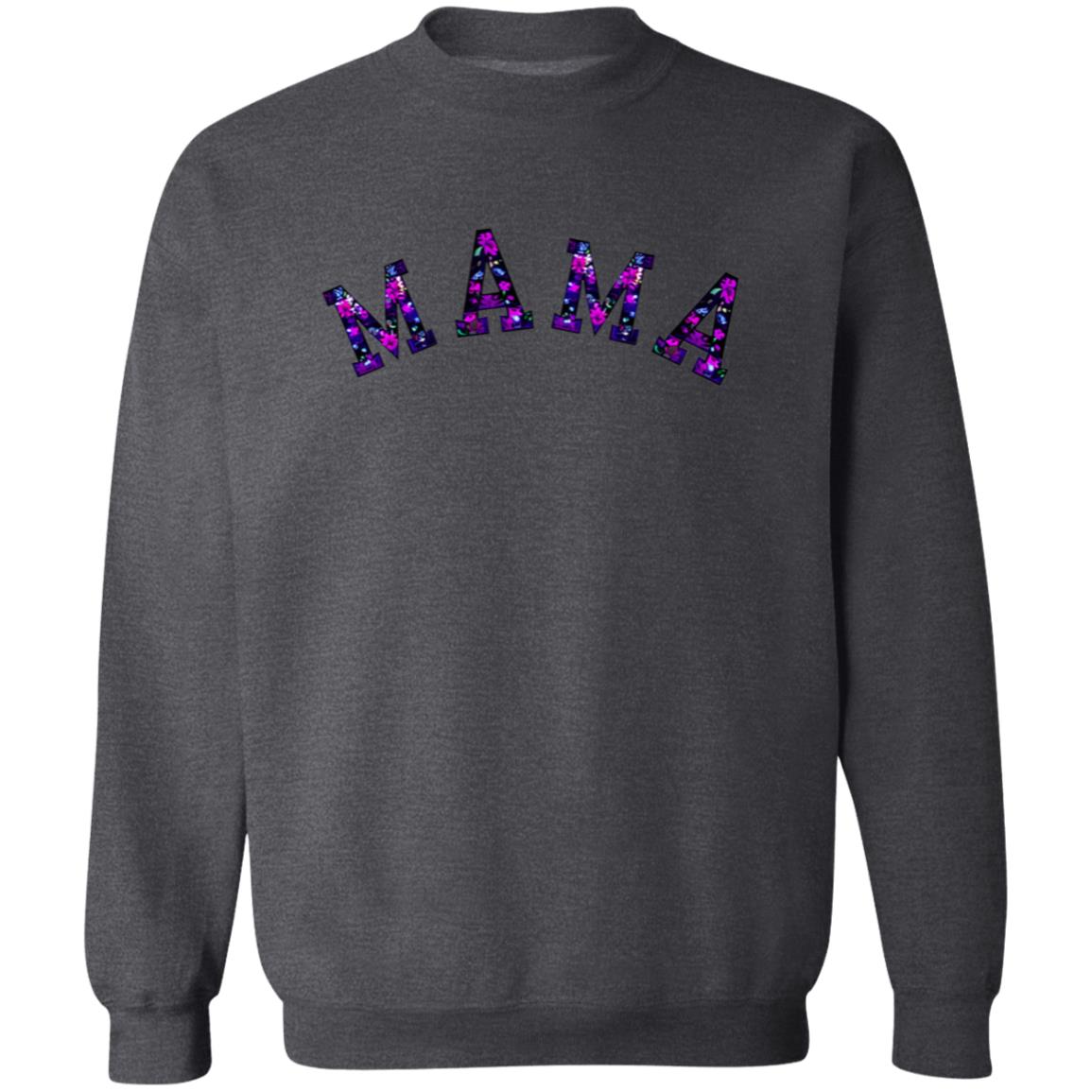 MAMA | Black and Purple Floral Sweatshirt