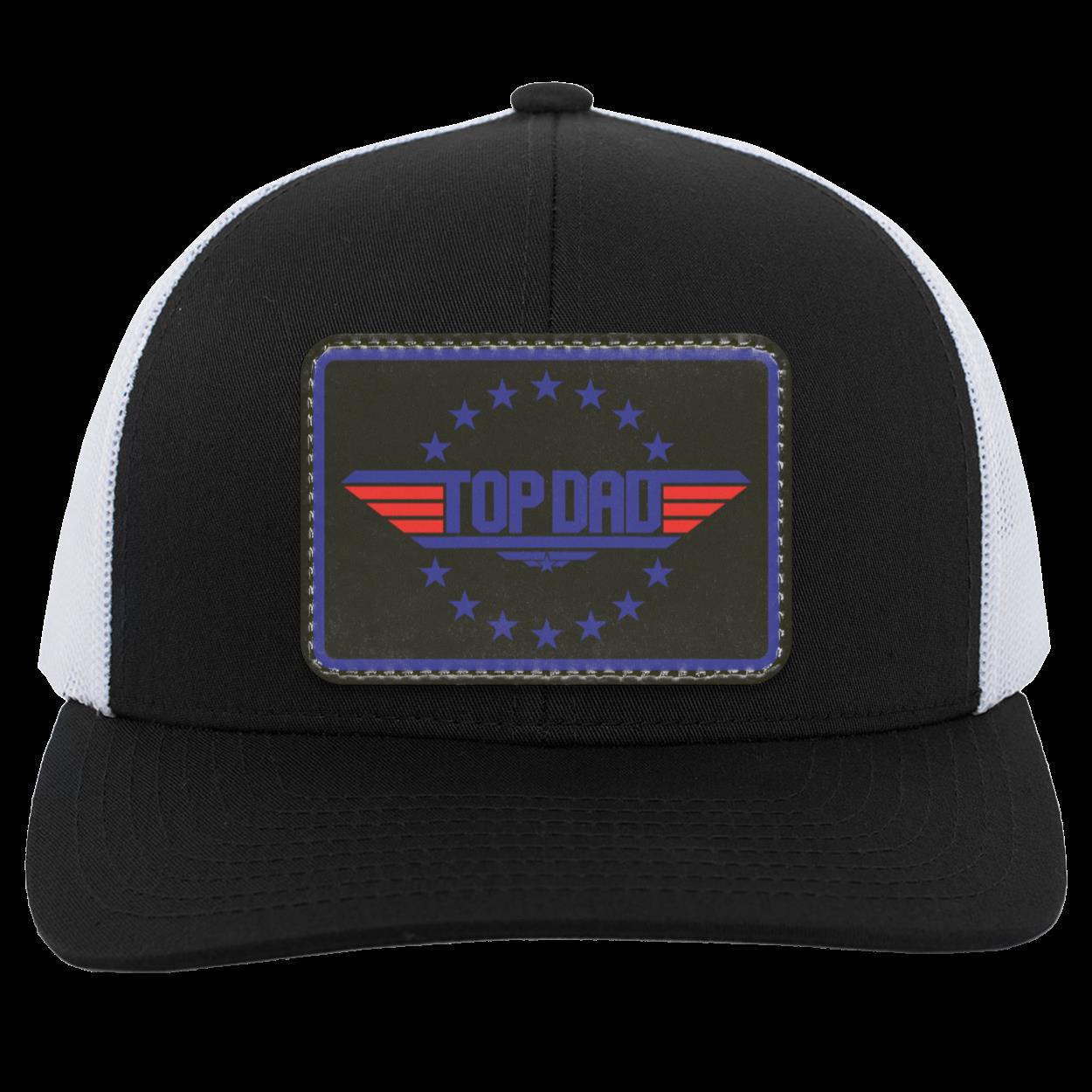 Dad | Top Dad - Black Patch | Snap-Back Trucker Cap