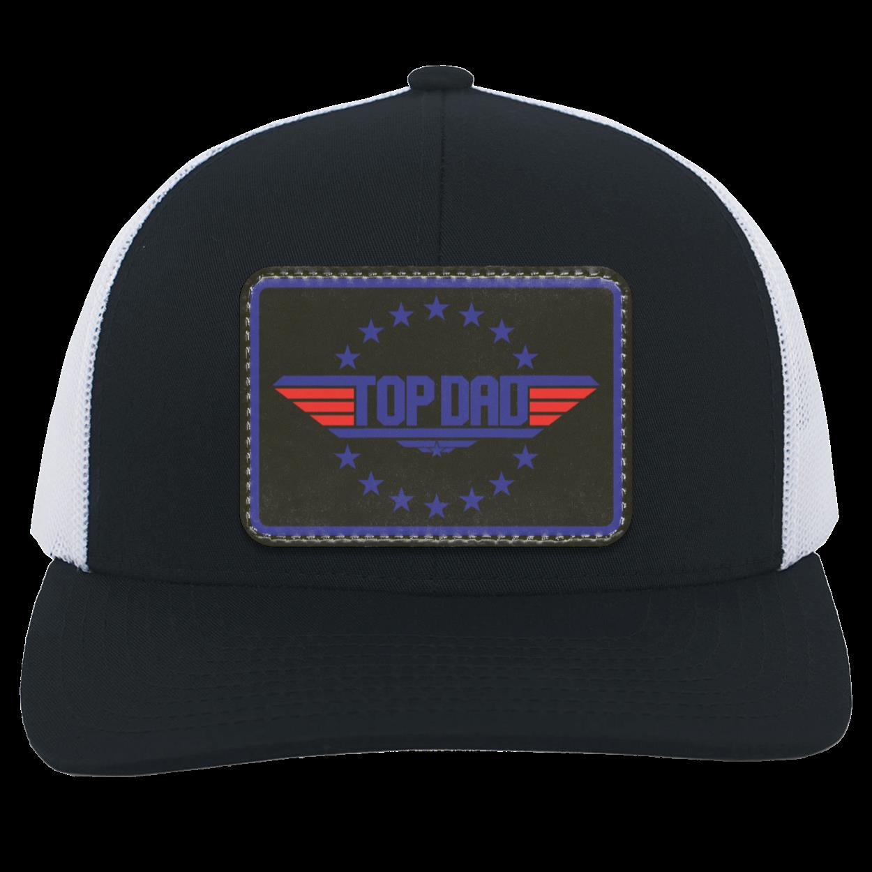 Dad | Top Dad - Black Patch | Snap-Back Trucker Cap