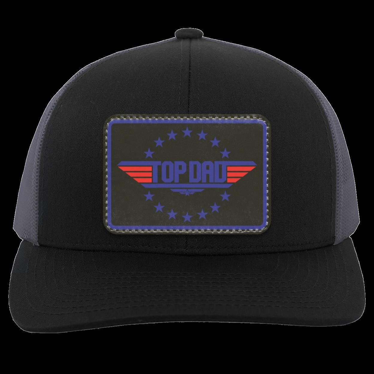 Dad | Top Dad - Black Patch | Snap-Back Trucker Cap