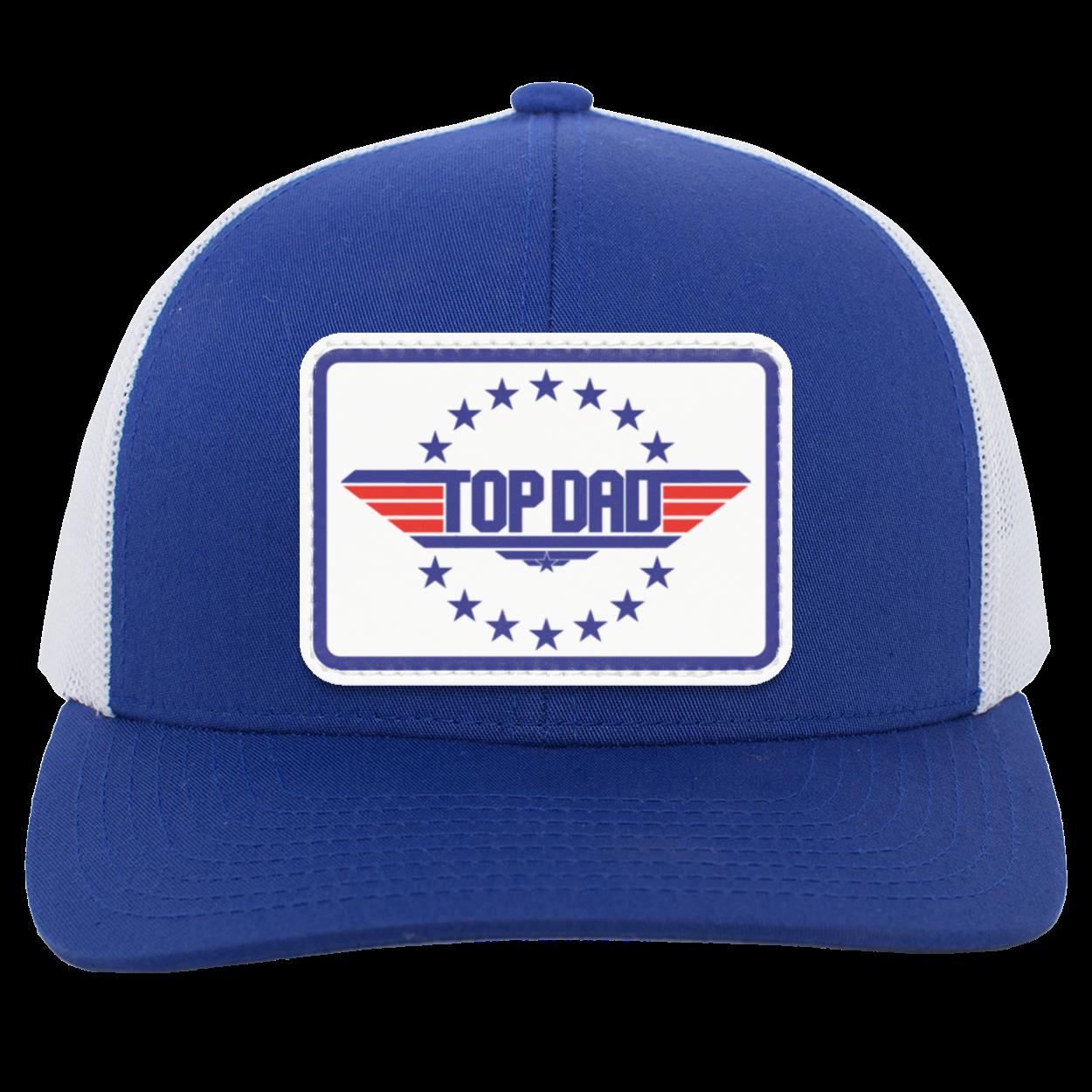 Dad | Top Dad - White Patch | Snap-Back Trucker Cap