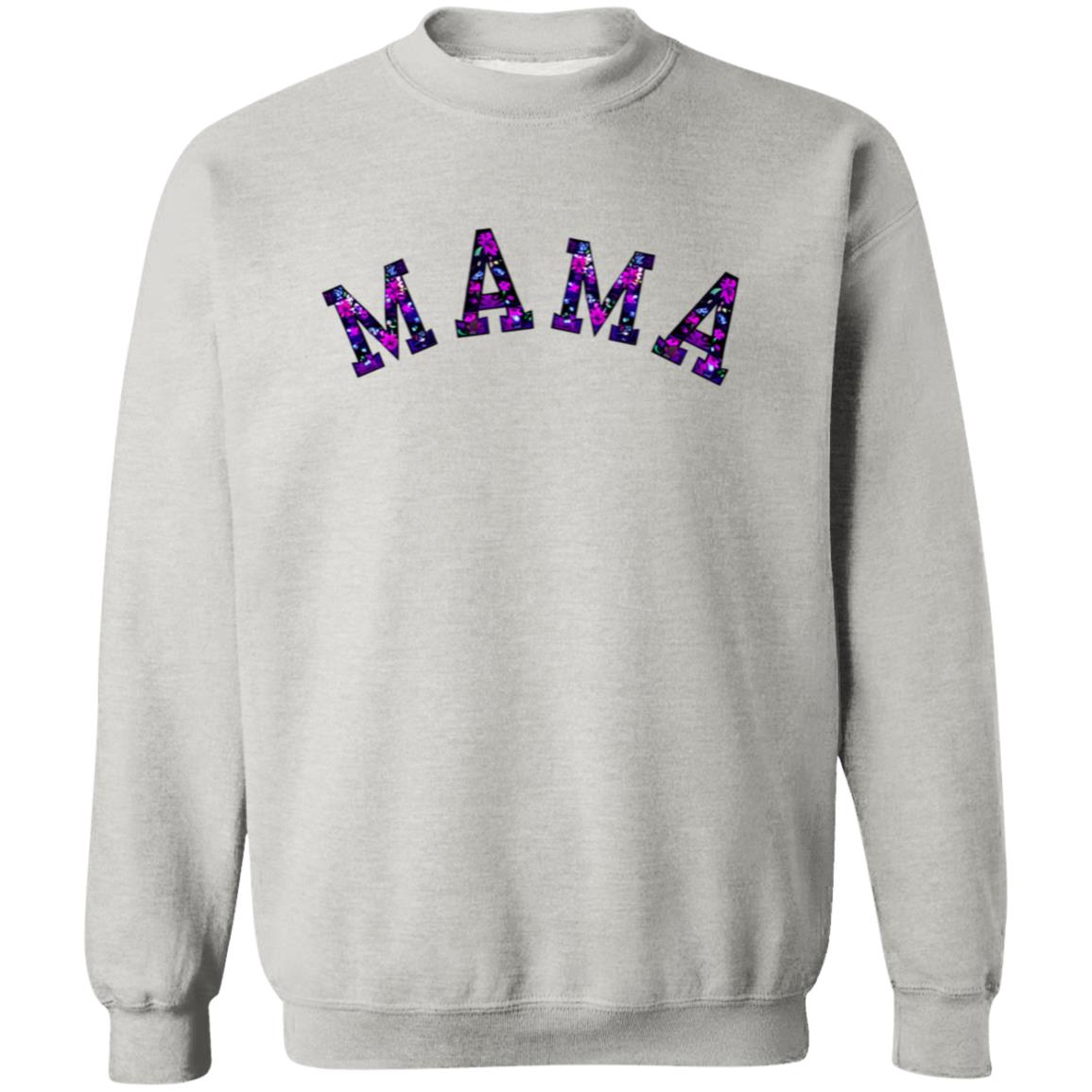 MAMA | Black and Purple Floral Sweatshirt