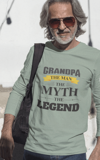 GRANDPA - The Man, The Myth, The Legend | Long Sleeve T-shirt