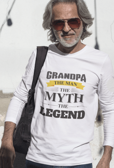 GRANDPA - The Man, The Myth, The Legend | Long Sleeve T-shirt