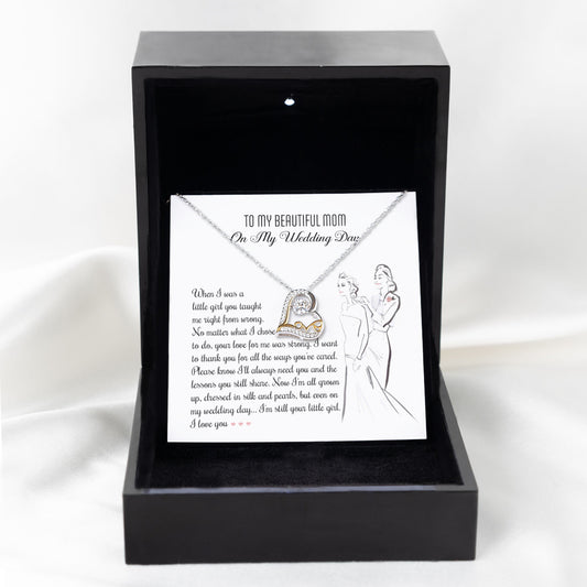 To My Beautiful Mom | On My Wedding Day | Love Dancing Necklace