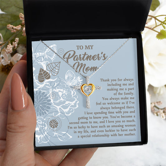 Partner's Mom | Part Of Family | Cross Dancing Necklace