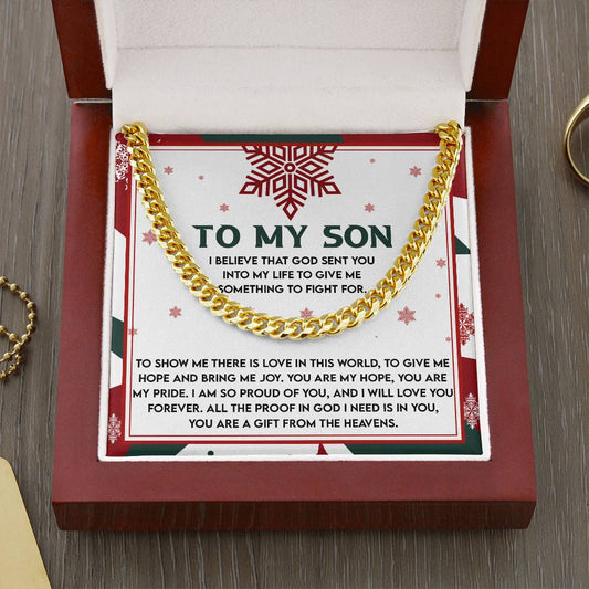 To My Son | To Fight For | Cuban Link Chain