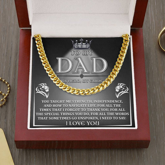 Dad | I Need To Say | Cuban Link Chain