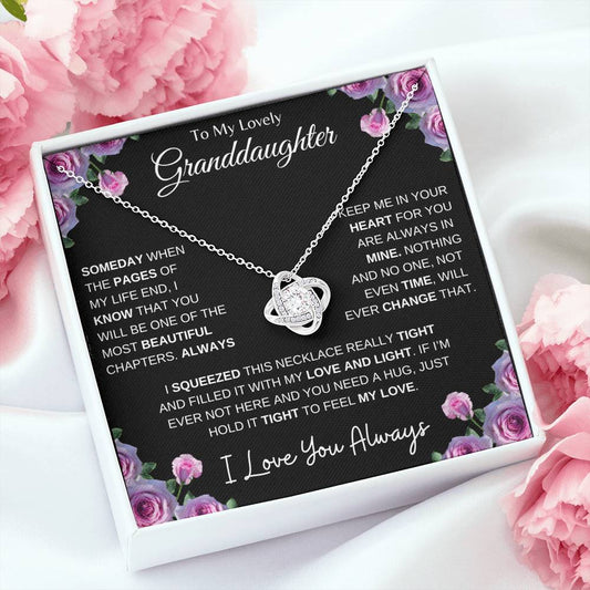 To My Lovely Granddaughter | Someday When... | Love Knot Necklace