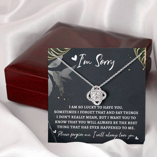 I'm Sorry | The Best Thing | Love Knot Necklace