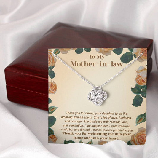 Mother-In-Law | Grateful To You | Love Knot Necklace