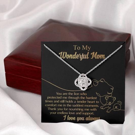 Mom | The Lion | Love Knot Necklace