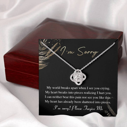 I'm Sorry | When I See You Crying | Love Knot Necklace