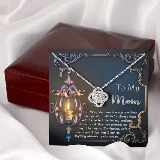 Mom | Love Is A Mystery | Love Knot Necklace