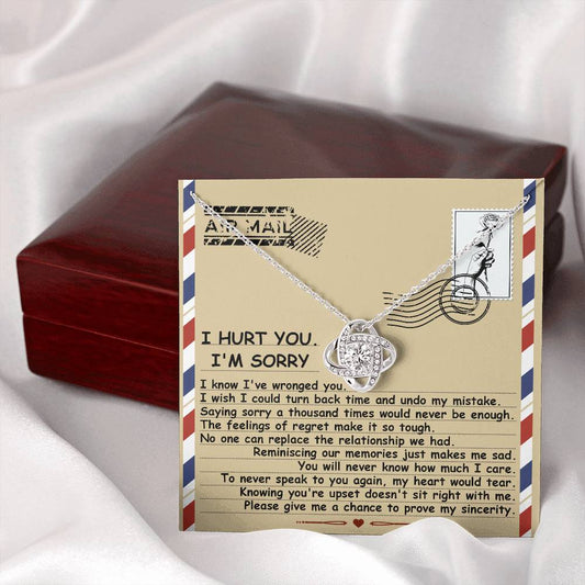 I'm Sorry | Makes Me Sad | Love Knot Necklace