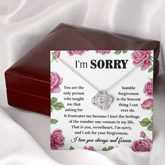 I'm Sorry | Your Forgiveness | Love Knot Necklace