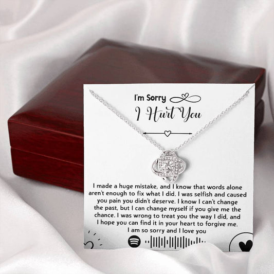 I'm Sorry I Hurt You | You Didn't Deserve | Love Knot Necklace