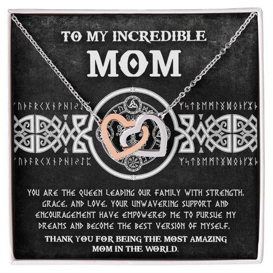 Mom | The Queen | Interlocking Hearts Necklace