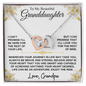 [50% OFF LIMITED TIME] To My Beautiful Granddaughter | Enjoy The Ride | Interlocking Hearts Necklace | Love Grandpa (3)