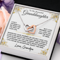 [50% OFF LIMITED TIME] To My Beautiful Granddaughter | Enjoy The Ride | Interlocking Hearts Necklace | Love Grandpa (3)