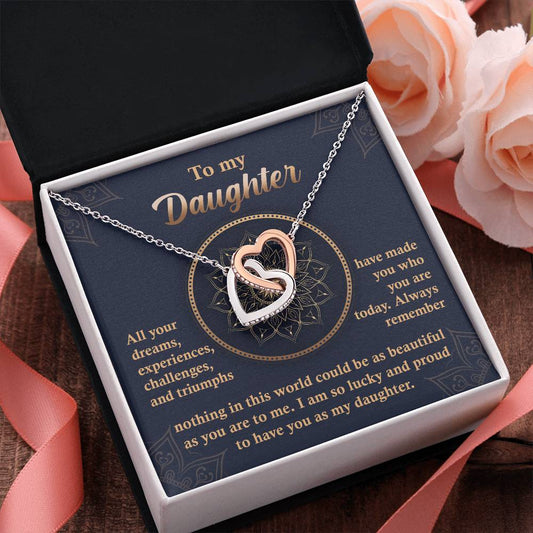 Daughter | All Your Dreams | Interlocking Hearts Necklace