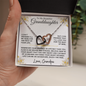[50% OFF LIMITED TIME] To My Beautiful Granddaughter | Enjoy The Ride | Interlocking Hearts Necklace | Love Grandpa (3)