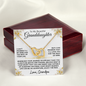 [50% OFF LIMITED TIME] To My Beautiful Granddaughter | Enjoy The Ride | Interlocking Hearts Necklace | Love Grandpa (3)