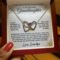 [50% OFF LIMITED TIME] To My Beautiful Granddaughter | Enjoy The Ride | Interlocking Hearts Necklace | Love Grandpa (3)