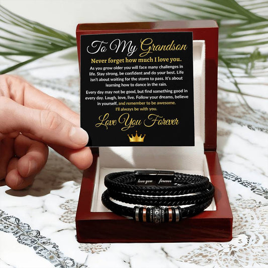 To My Grandson | Love Forever Bracelet | Love You Forever