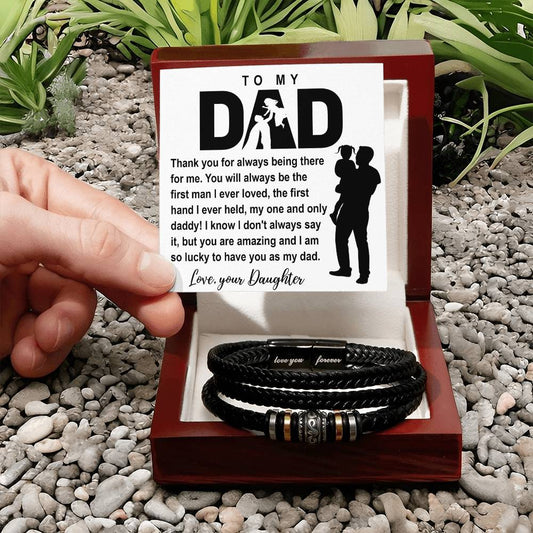 Dad | Always There For Me | Love You Forever Bracelet