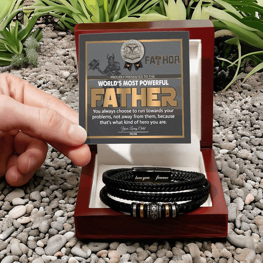 Dad | Most Powerful Father | Bracelet