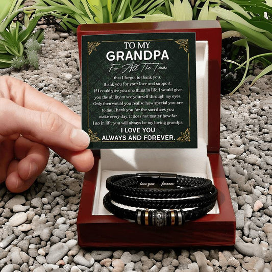 Grandpa | Thank You | Love You Forever Bracelet