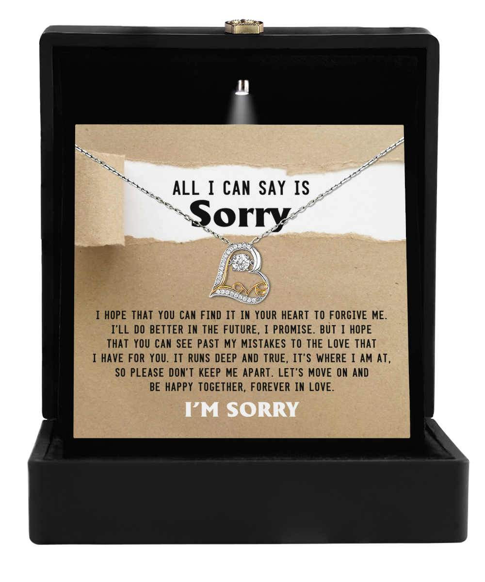 Sorry | Keep Me Apart | Love Dancing Necklace