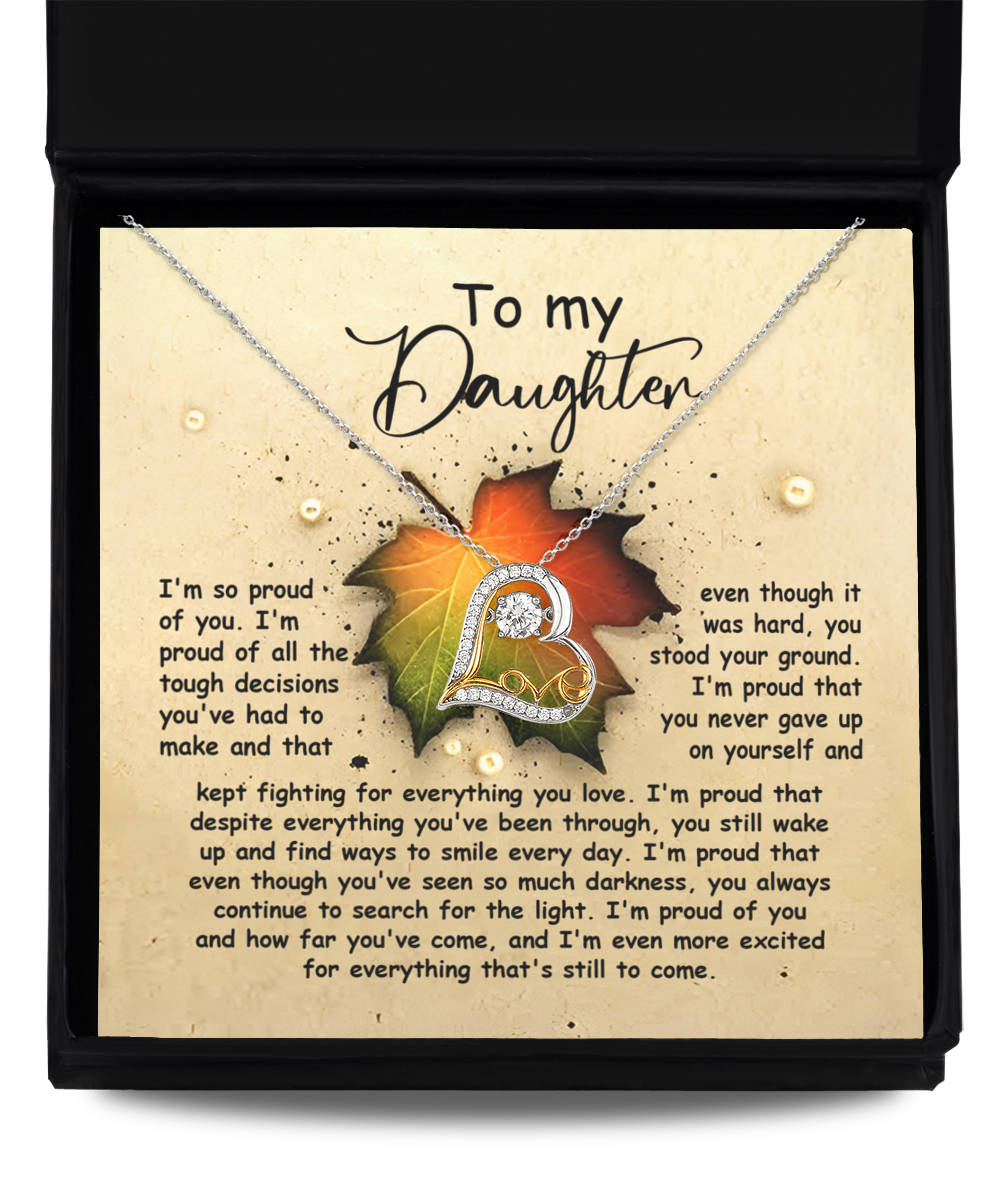 To My Daughter | You Stood Your Ground | Love Dancing Necklace