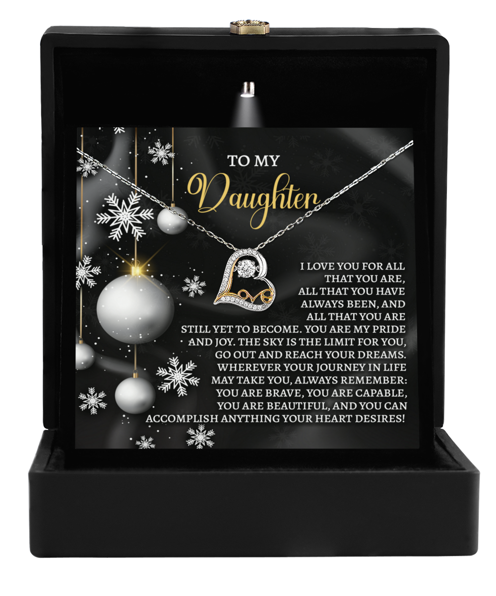 To My Daughter | Pride And Joy | Love Dancing Necklace