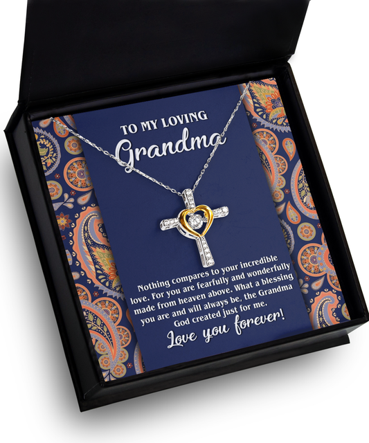 My Loving Grandma | Just For Me | Cross Dancing Necklace