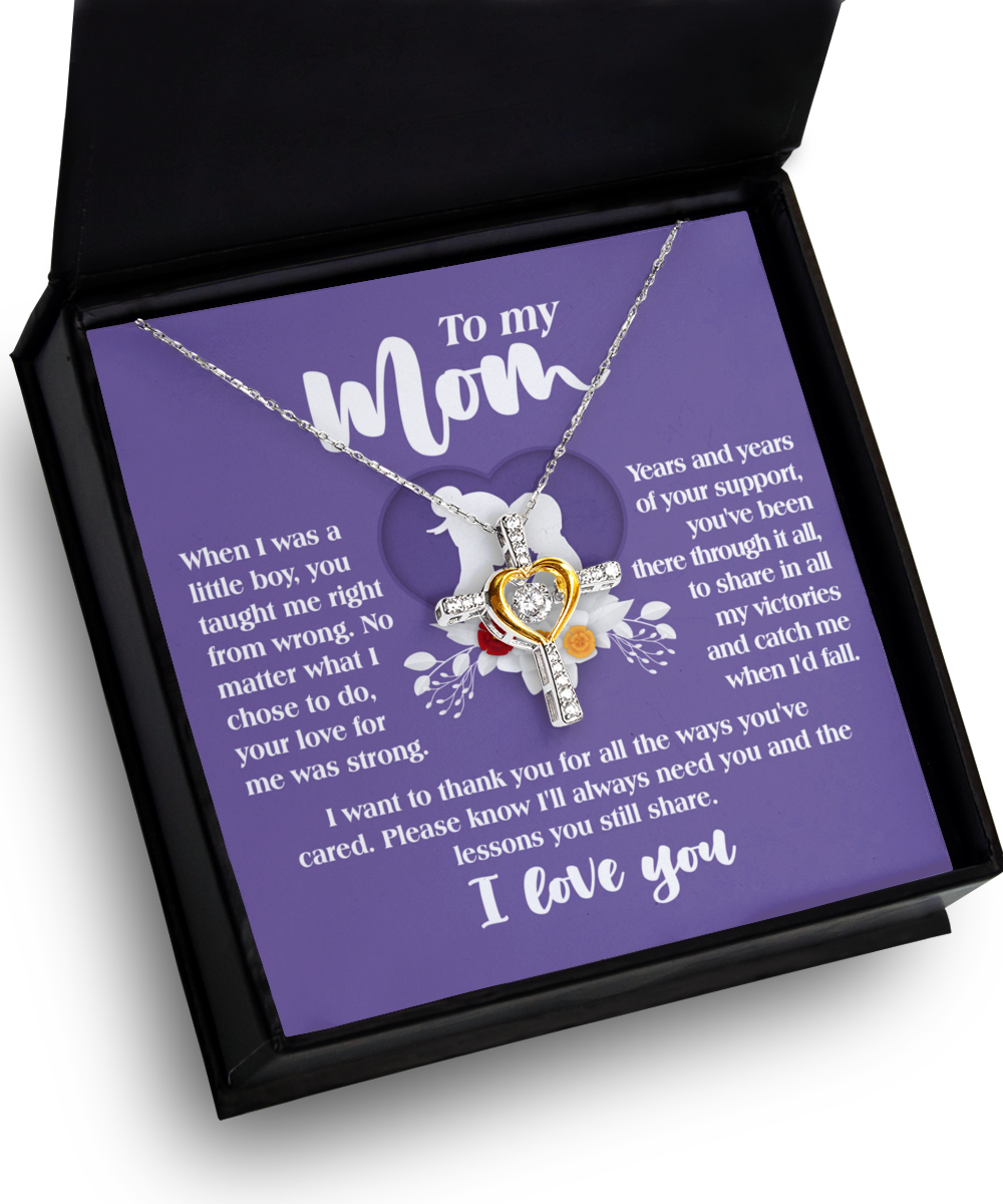 Mom | Ways You've Cared (Boy) | Cross Dancing Necklace