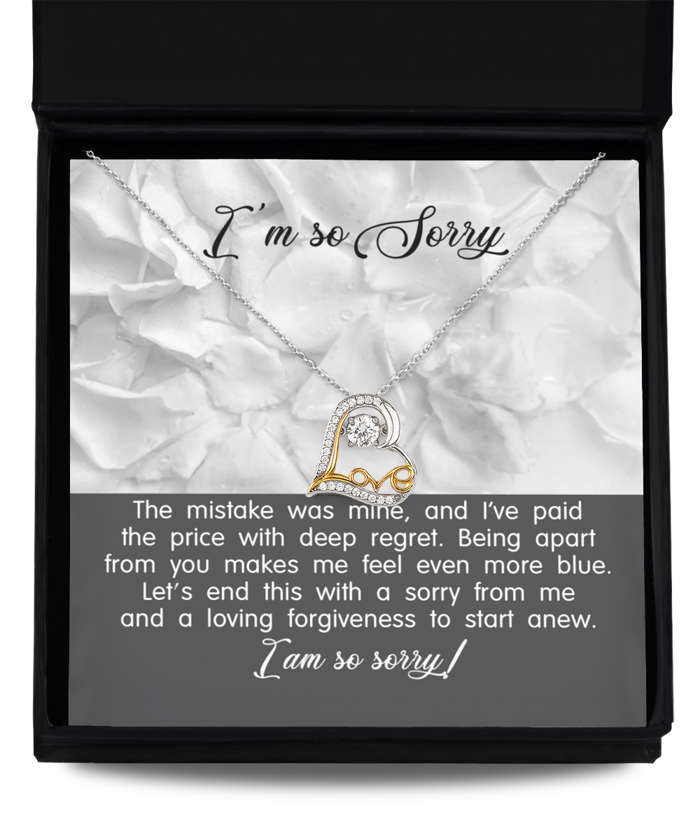 I'm So Sorry | With Deep Regret | Love Dancing Necklace